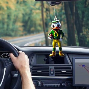 Oregon Ducks Football Custom Shape 2-sided Acrylic Car Ornament - HOATT 7864