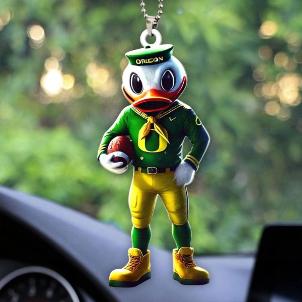 Oregon Ducks Football Custom Shape 2-sided Acrylic Car Ornament - HOATT 7864