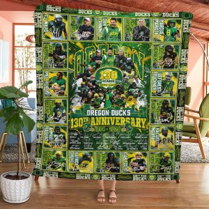Oregon Ducks Football Quilt Blanket - TANTN 10411
