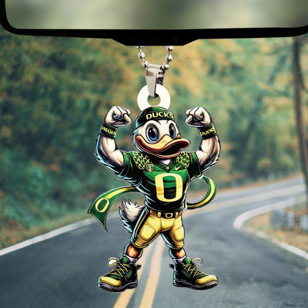 Oregon Ducks Football Custom Shape 2-sided Acrylic Car Ornament - HOATT 7862