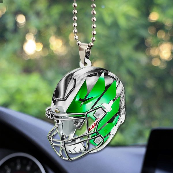 Oregon Ducks Football Custom Shape 2-sided Acrylic Car Ornament - TANTN 10405