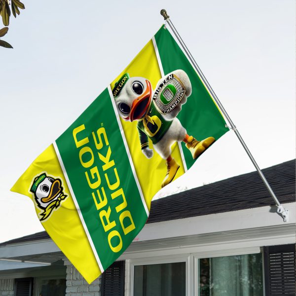 Oregon Ducks Football 3D House Flag - HOATT 7792