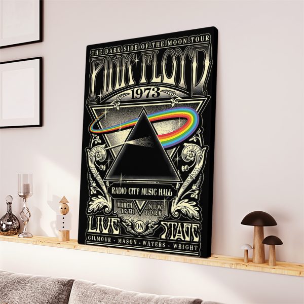 Pink Floyd Rectangle Canvas With Inner Frame - MAITM 9549
