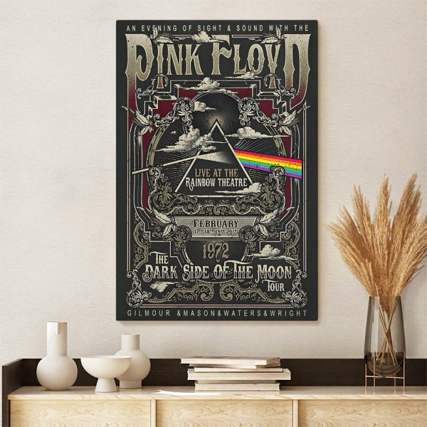 Pink Floyd Rectangle Canvas With Inner Frame - MAITM 9550