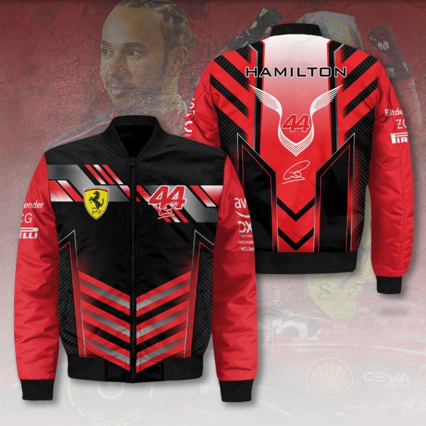 Scuderia Ferrari x Lewis Hamilton 3D Bomber Jacket - HOATT 8046