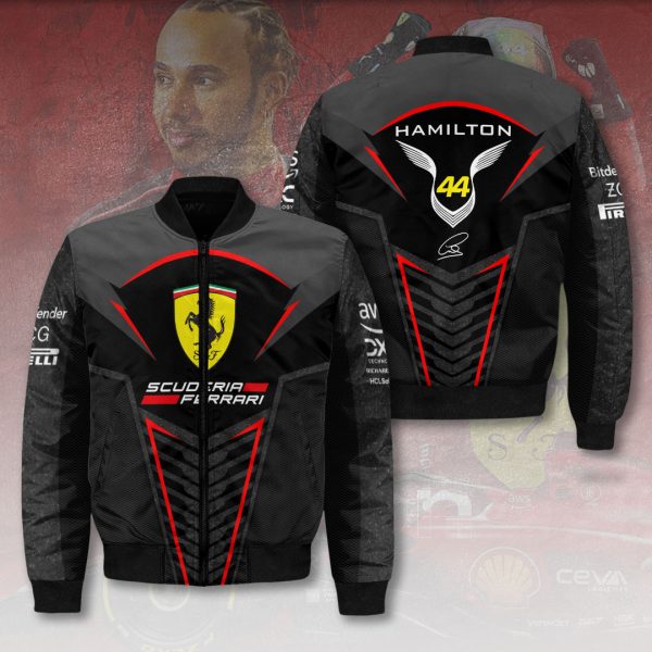 Scuderia Ferrari x Lewis Hamilton 3D Bomber Jacket - HOATT 8418
