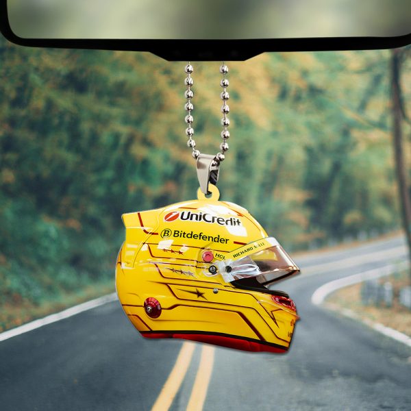Scuderia Ferrari x Lewis Hamilton Custom Shape 2-sided Acrylic Car Ornament - TANTN 10688