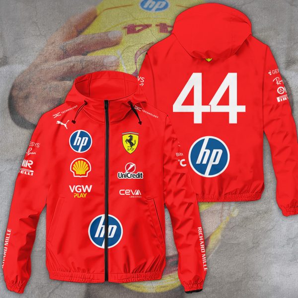 Scuderia Ferrari x Lewis Hamilton 3D Windbreaker Jacket - TANTN 10644