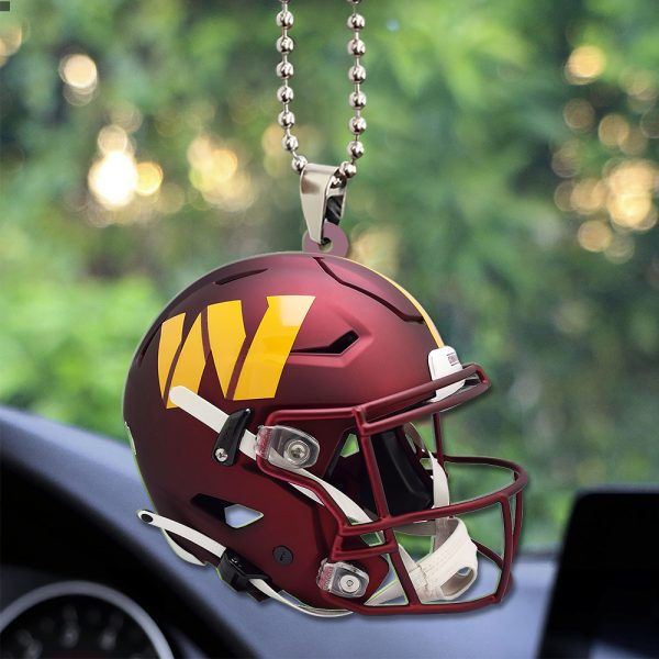 Washington Commanders Custom Shape 2-sided Acrylic Car Ornament - TANTN 10463