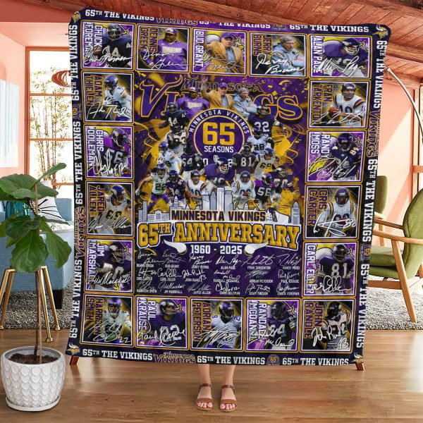 Minnesota Vikings Quilt Blanket - TANTN 10410