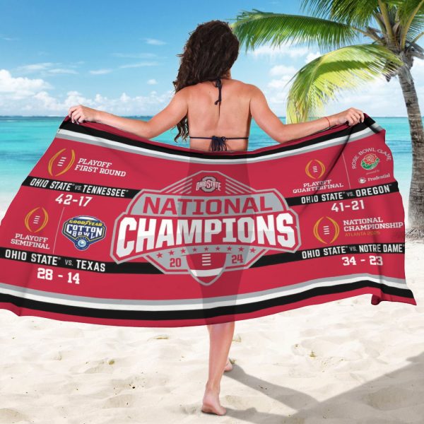 Ohio State Buckeyes Football 3D Sarong - MAITM 9877