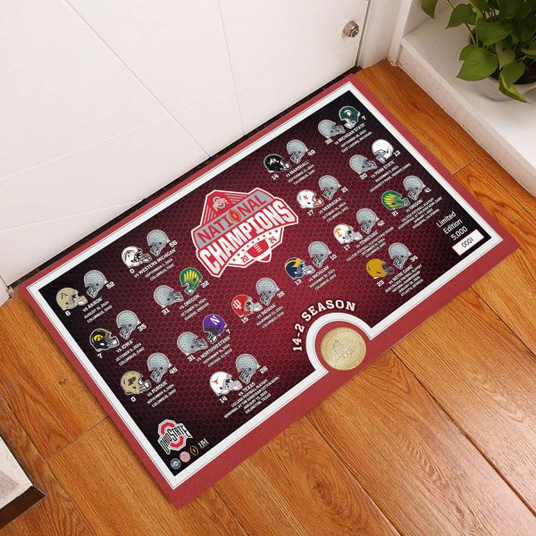 Ohio State Buckeyes Football Foldable Doormat - MAITM 9935