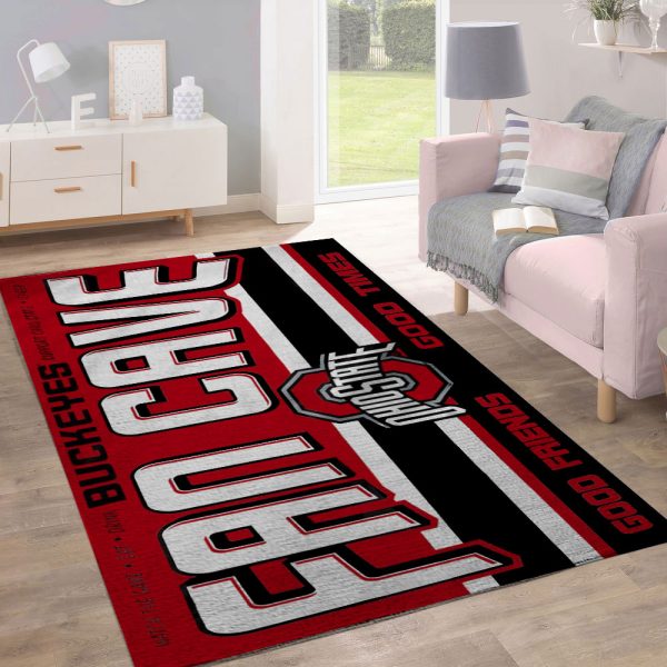 Ohio State Buckeyes Football Rectangular Rug - MAITM 9971