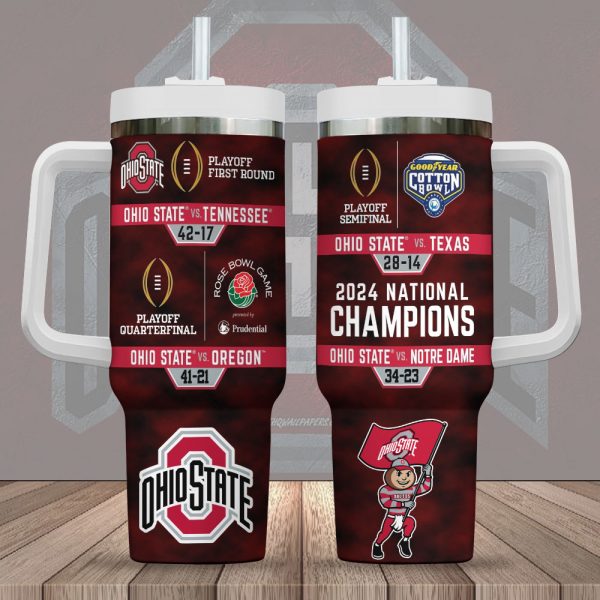 Ohio State Buckeyes Football 40oz Stanley Tumbler - MAITM 9842