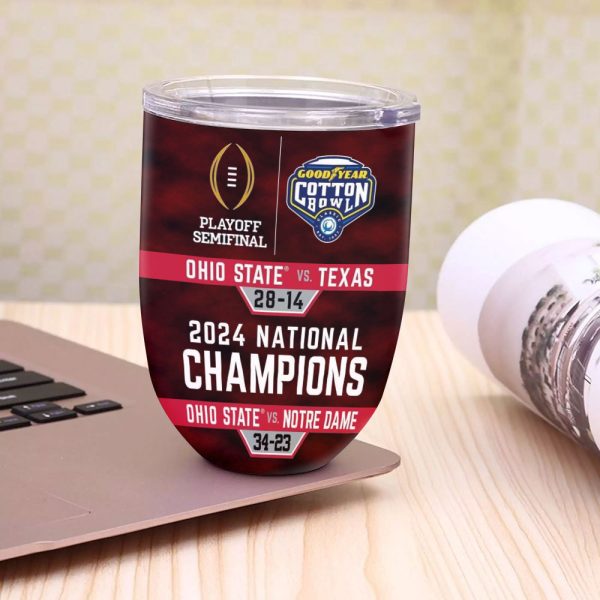 Ohio State Buckeyes Football Wine Tumbler - MAITM 9939