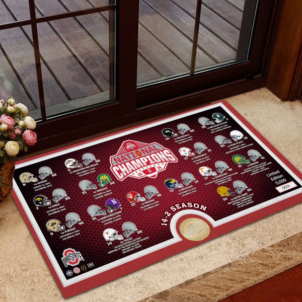 Ohio State Buckeyes Football Foldable Doormat - MAITM 9935