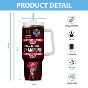 Ohio State Buckeyes Football 40oz Stanley Tumbler - MAITM 9842