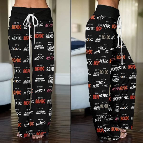 Rock Music High-Waisted Straight-Leg Trousers - HOATT 8818