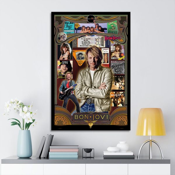 Bon Jovi Rectangle Canvas With Inner Frame - HOATT 8258