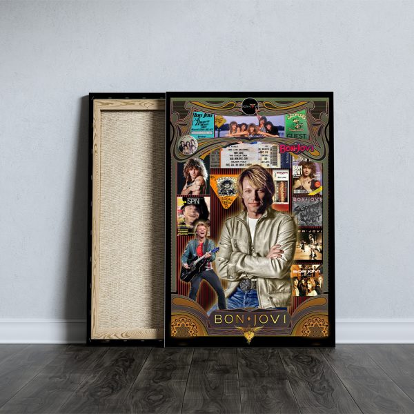 Bon Jovi Rectangle Canvas With Inner Frame - HOATT 8258