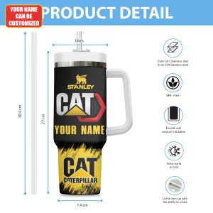 Personalized Caterpillar 40oz Stanley Tumbler - TANTN 11187