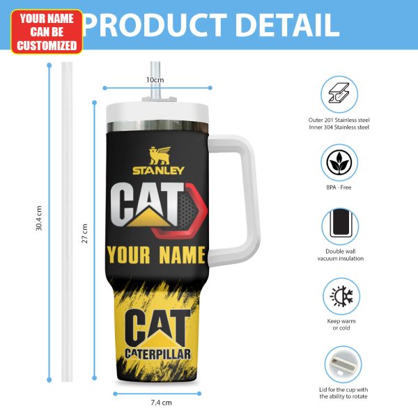 Personalized Caterpillar 40oz Stanley Tumbler - TANTN 11187