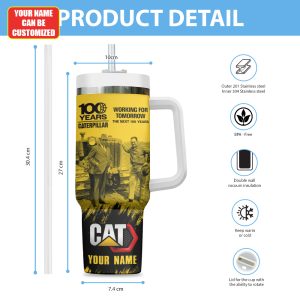 Personalized Caterpillar 40oz Stanley Tumbler - TANTN 11189