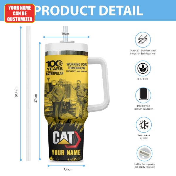 Personalized Caterpillar 40oz Stanley Tumbler - TANTN 11189