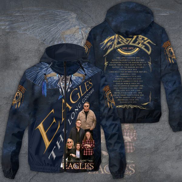 Eagles Band 3D Windbreaker Jacket - TANTN 10955