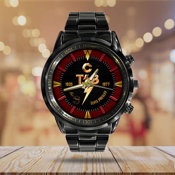Elvis Presley Black Stainless Steel Watch - HOATT 8881