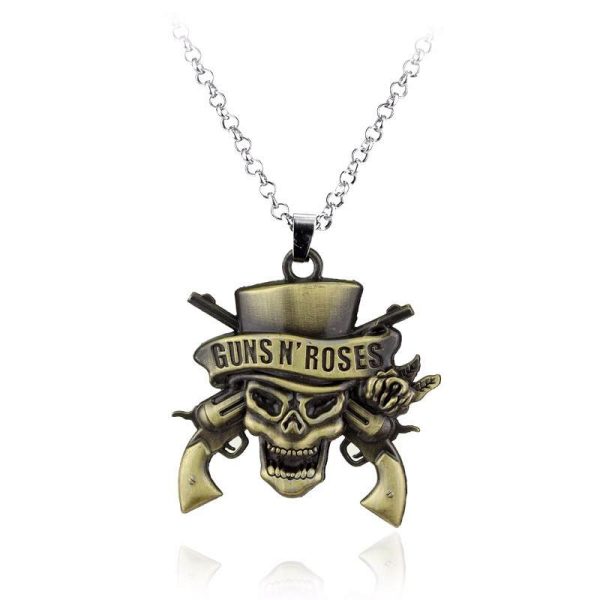 Guns N’ Roses Alloy Pendant Necklace - MAITM DROP046