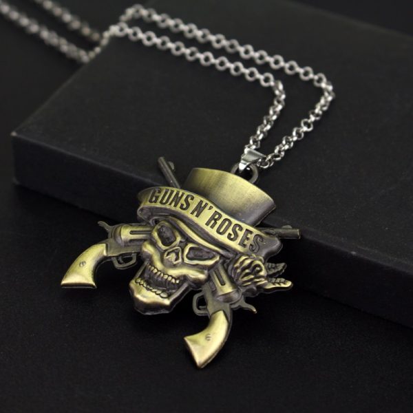 Guns N’ Roses Alloy Pendant Necklace - MAITM DROP046