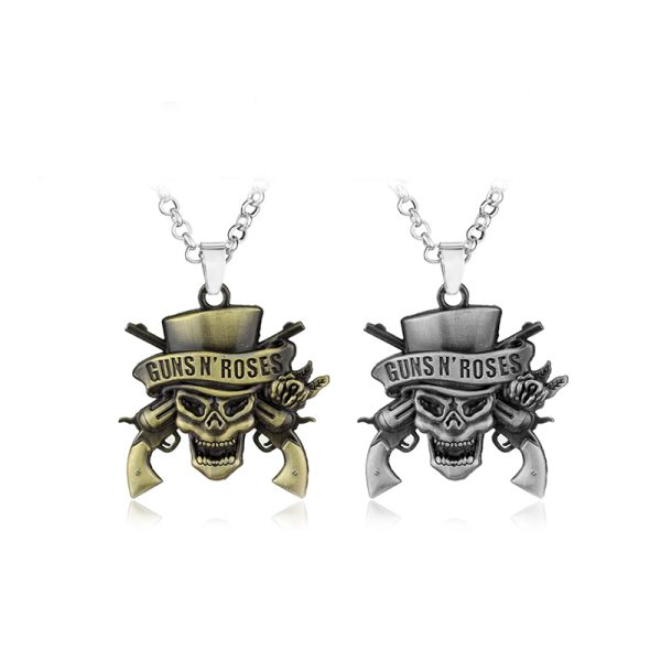 Guns N’ Roses Alloy Pendant Necklace - MAITM DROP046