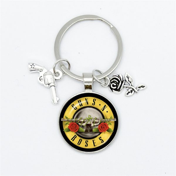 Guns N’ Roses Pendant Keychain with Charms - MAITM DROP047