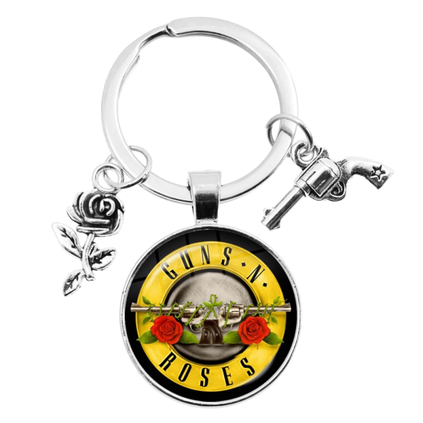 Guns N’ Roses Pendant Keychain with Charms - MAITM DROP047