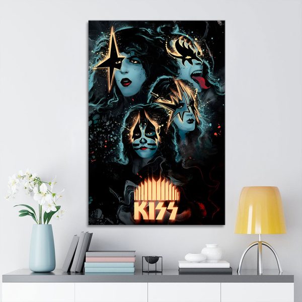 Kiss Band Rectangle Canvas With Inner Frame - GNE NEW68