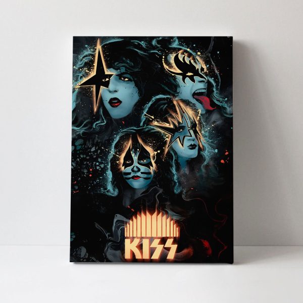 Kiss Band Rectangle Canvas With Inner Frame - GNE NEW68