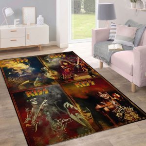 Kiss Band Rectangular Rug - HOATT 8836