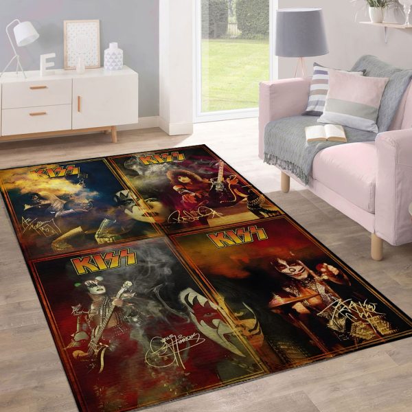Kiss Band Rectangular Rug - HOATT 8836