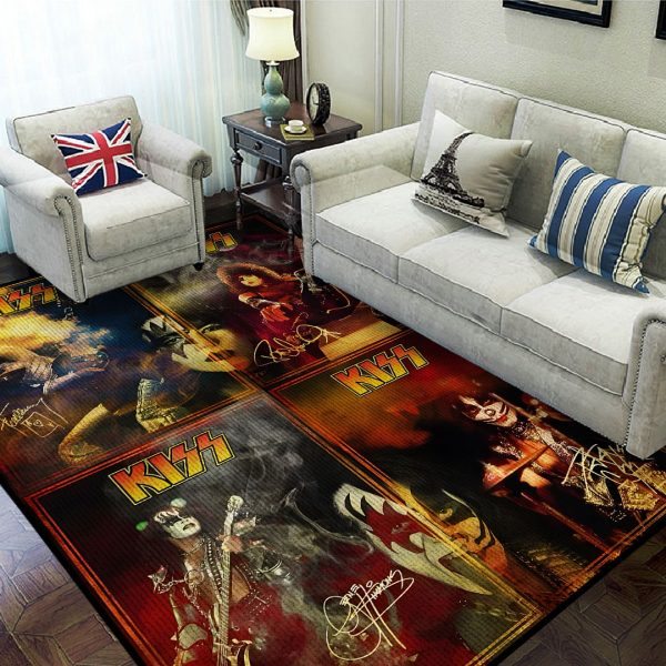 Kiss Band Rectangular Rug - HOATT 8836