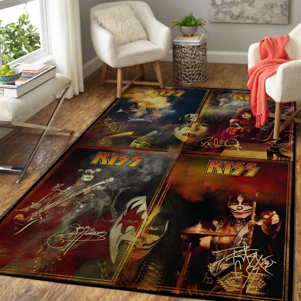 Kiss Band Rectangular Rug - HOATT 8836