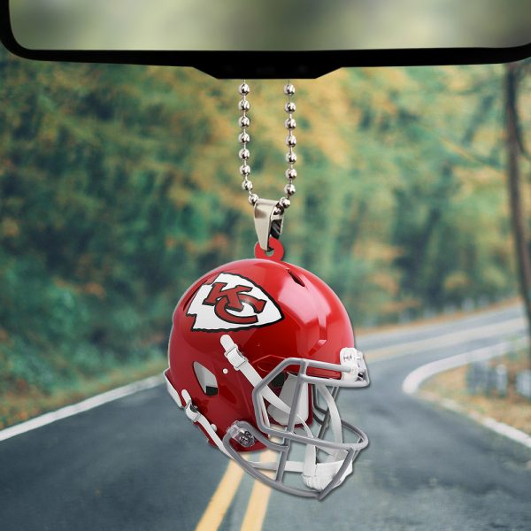 Kansas City Chiefs Custom Shape 2-sided Acrylic Car Ornament - TANTN 10799