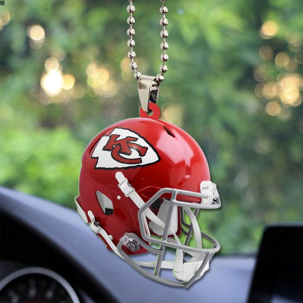Kansas City Chiefs Custom Shape 2-sided Acrylic Car Ornament - TANTN 10799
