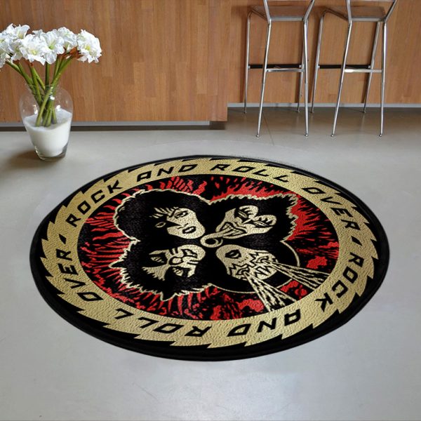 Kiss Band Foldable Round Rug - MAITM9819