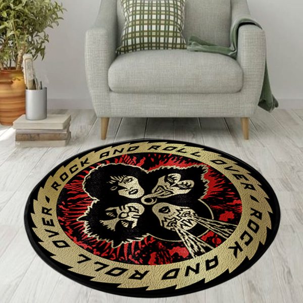 Kiss Band Foldable Round Rug - MAITM9819