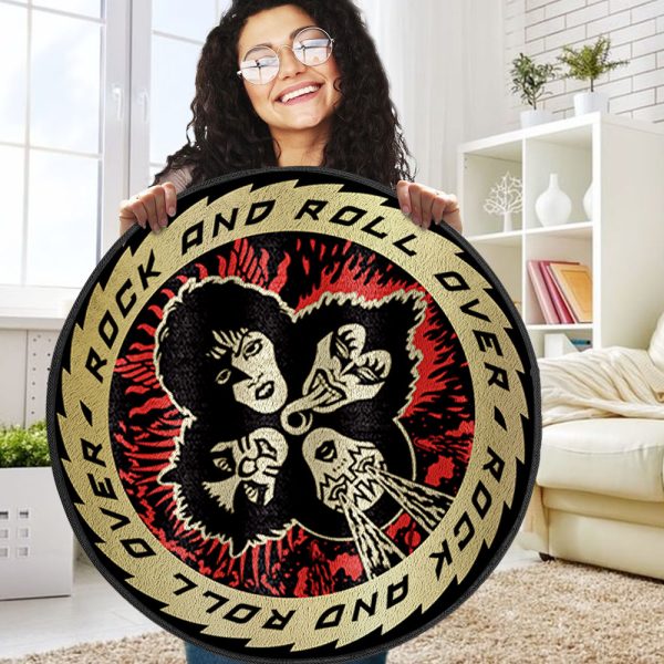 Kiss Band Foldable Round Rug - MAITM9819
