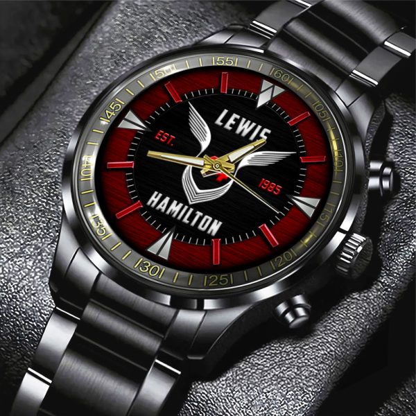 Lewis Hamilton Black Stainless Steel Watch - HOATT 8882