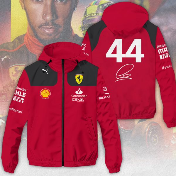 Lewis Hamilton x Scuderia Ferrari 3D Windbreaker Jacket - MAITM 10033