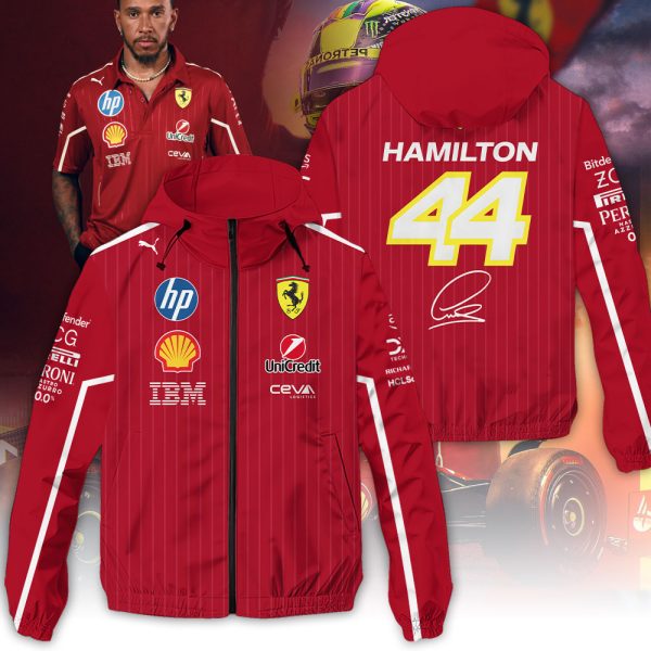 Scuderia Ferrari x Lewis Hamilton 3D Windbreaker Jacket - MAITM 9817