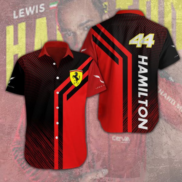 Lewis Hamilton x Scuderia Ferrari Short Sleeve Dress Shirt – MAITM 10044
